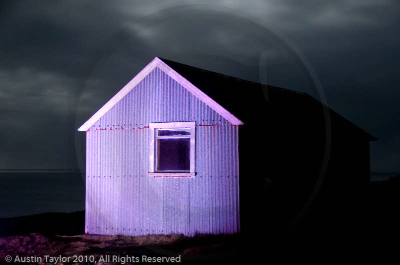 Mirrie Dancers Illuminations - Tin Shed, Haroldswick, Unst