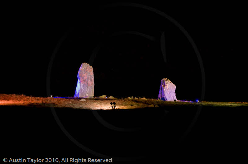 Mirrie Dancers Illuminations - Giant's Grave, Lochend, Northmavine