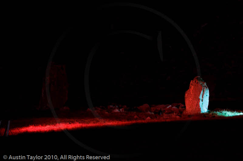 Mirrie Dancers Illuminations - Giant's Grave, Lochend, Northmavine