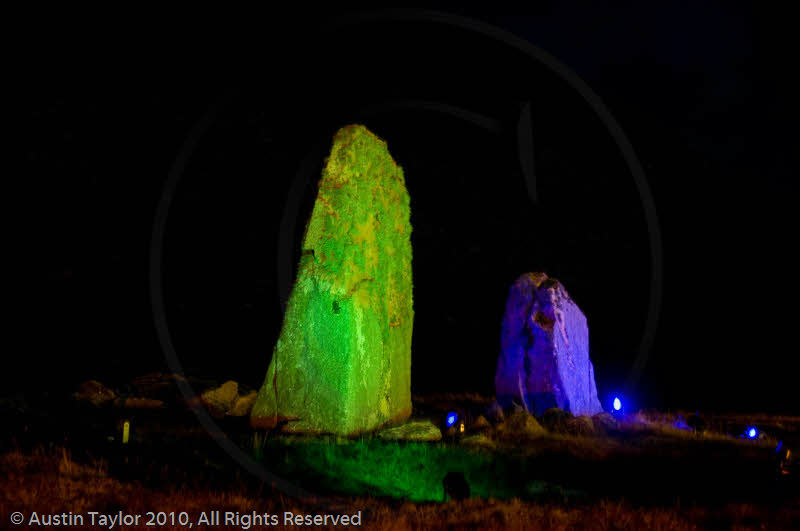 Mirrie Dancers Illuminations - Giant's Grave, Lochend, Northmavine