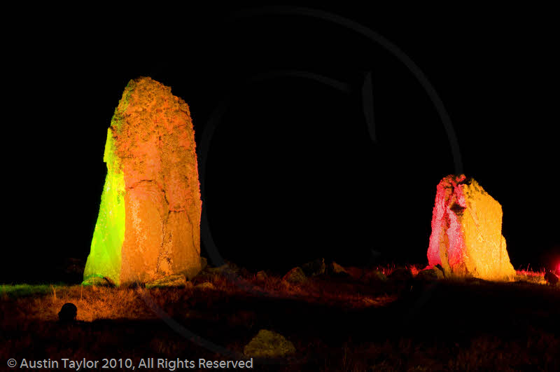 Mirrie Dancers Illuminations - Giant's Grave, Lochend, Northmavine