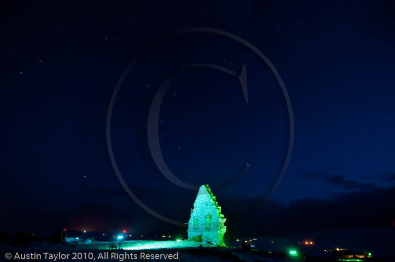 Mirrie Dancers Illuminations - Auld Chapel, Longfield, Dunrossness
