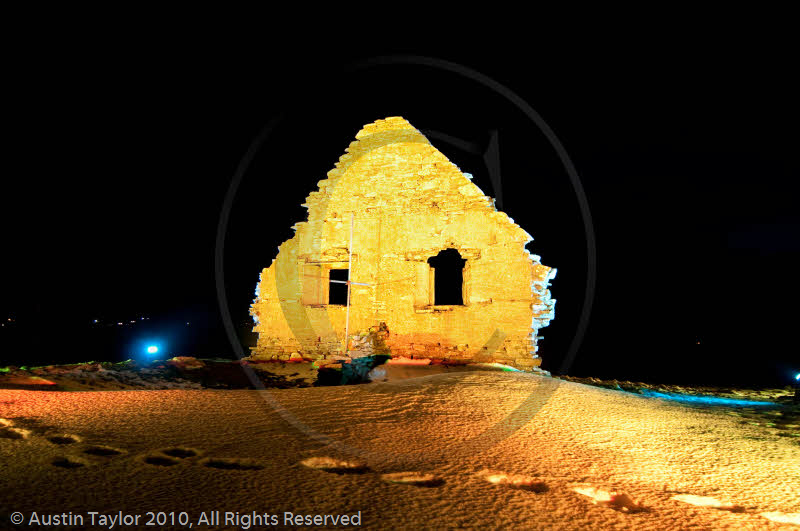 Mirrie Dancers Illuminations - Auld Chapel, Longfield, Dunrossness
