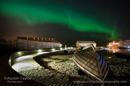 Aurora Borealis over Hays Dock, Lerwick, Shetland 12 April 2010