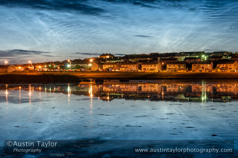 Noctilucent Clouds, Loch of Clickimin, Lerwick