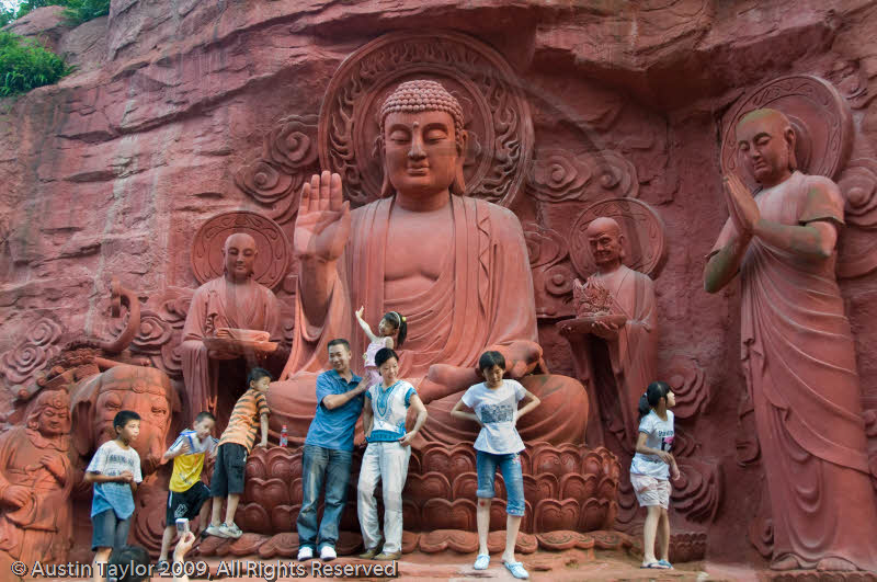 Buddhist stone carving, Baoguo, Emeishan, Sichuan