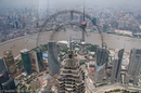 Inside and views from the "World Financial Center" building, Shanghai