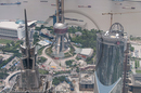 Inside and views from the "World Financial Center" building, Shanghai