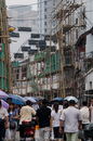 Bamboo scaffolding, Fangban Lu, Shanghai