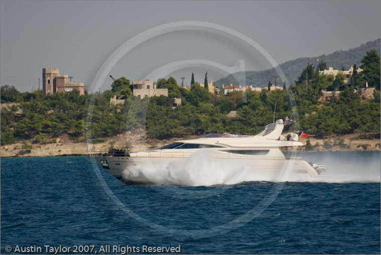 Motor boat, Aegina, Greece 23 September 2007