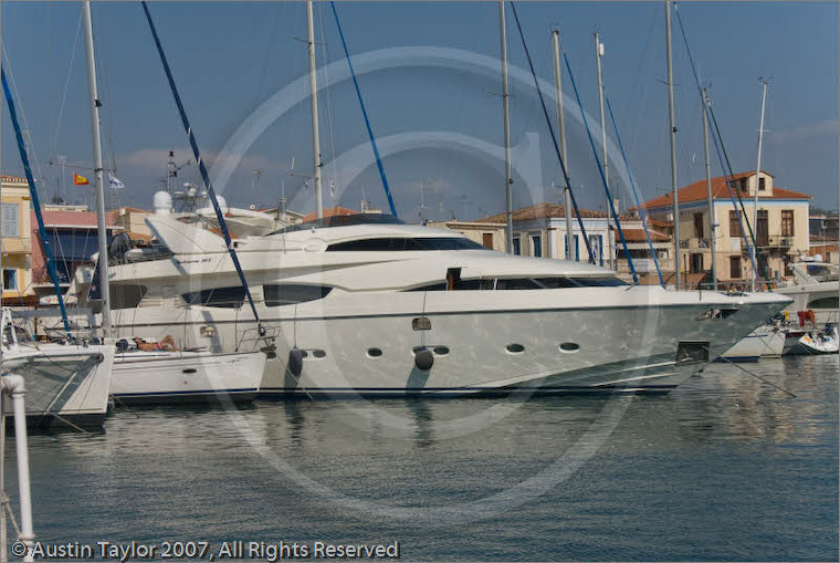 Boats in the harbour at Aegina, Greece 23 September 2007