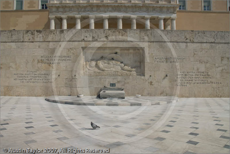 Tomb of The Unknown Soldier at the Parliament Building, Athens, 20 September 2007