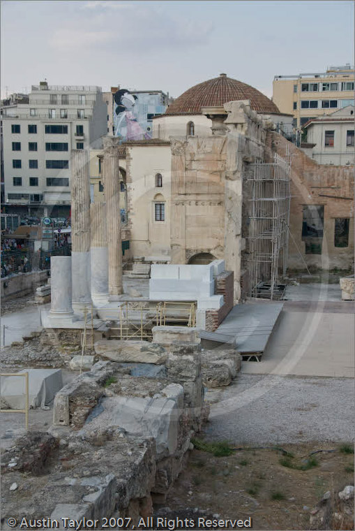 Hadrian's Library and Tzistarakis Mosque, Athens, 20 September 2007