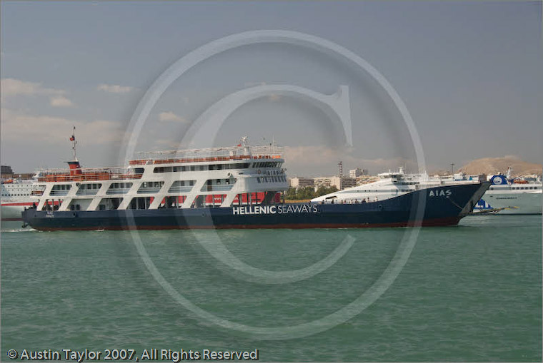 Various ships and  ferries at port of Piraeus, Athens, Greece 23 September 2007