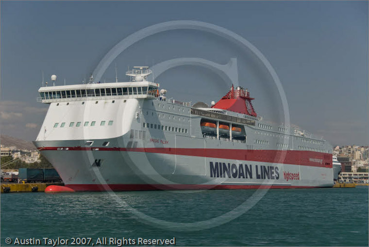 Various ships and  ferries at port of Piraeus, Athens, Greece 23 September 2007