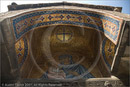 Artwork under porch at Church at Kapnikarea Square, Athens, 20 September 2007