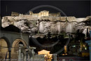 Acropolis, Athens, Greece at night, 21 September 2007