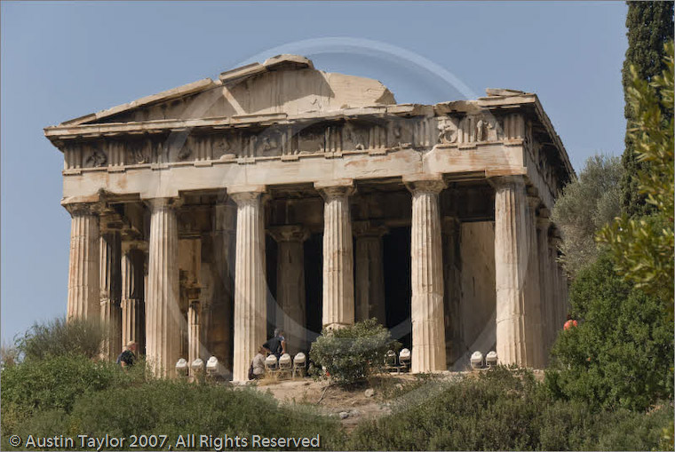 Temple of Hephaestus, Agora, Athens, Greece 26 September 2007
