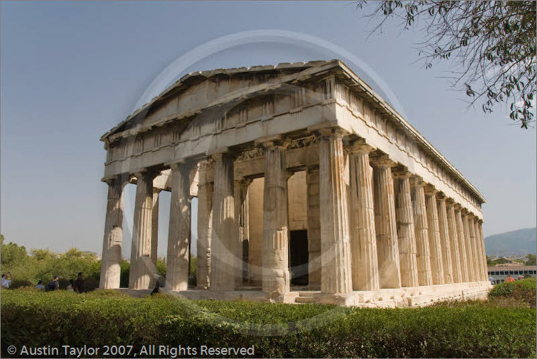 Temple of Hephaestus, Agora, Athens, Greece 26 September 2007