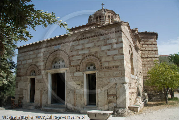 Church of the Holy Apostles (10thC), Agora, Athens, Greece 26 September 2007