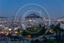Lykavittos Hill at twilight, Athens, Greece 25 September 2007