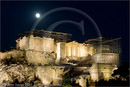 Moonrise over the Acropolis from Areopagos Rock, Athens, Greece 25 September 2007