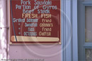 Fried Godfish sign, Athens, Greece 26 September 2007