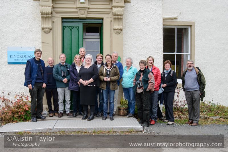 Leaving group at end of 2013-10-09_16 Kindrogan - Field Studies Council Autumn Birds and Migration course at Kindrogran, near Enochdhu, Blairgowrie, Perth and Kinross